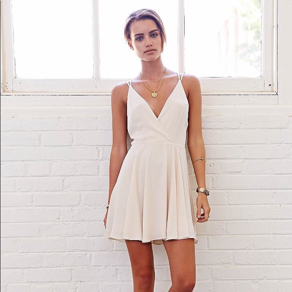 strappy chiffon dress